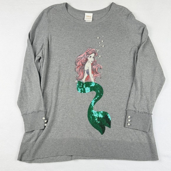 torrid Sweaters - Torrid Disney Her Universe Ariel Sweater Womens 2 2X Sequin‎ Mermaid Whimsical